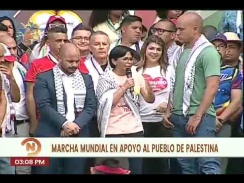 OrlvndoA's tweet photo. Delcy Rodríguez fue por muchos años una legitimadora del terrorismo islamista en Venezuela. 

Fue la cara de los intereses de Hamás en Venezuela. Con su kufiya hacía campaña a favor de quienes el 7 de octubre masacraron a cientos de judíos. 

Hoy anuncia, tras 17 años de hostilidades chavistas, la restitución de relaciones diplomáticas con el Estado de Israel.

Notable.