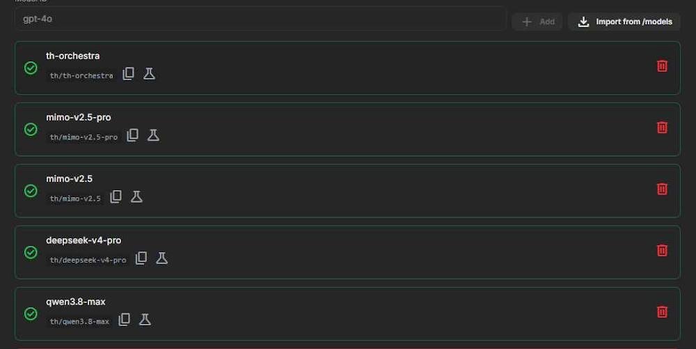 akash_onchain's tweet photo. tokenharbor dropping $5 free credits

no card needed

sign up email / google / github
confirm email
claim the $5
generate your api key

one endpoint access to th-orchestra, mimo-v2.5-pro, deepseek-v4-pro, qwen3.8-max

1m context on most of them

good for testing before you commit real spend

link : https://t.co/7MJhSBYDfb
