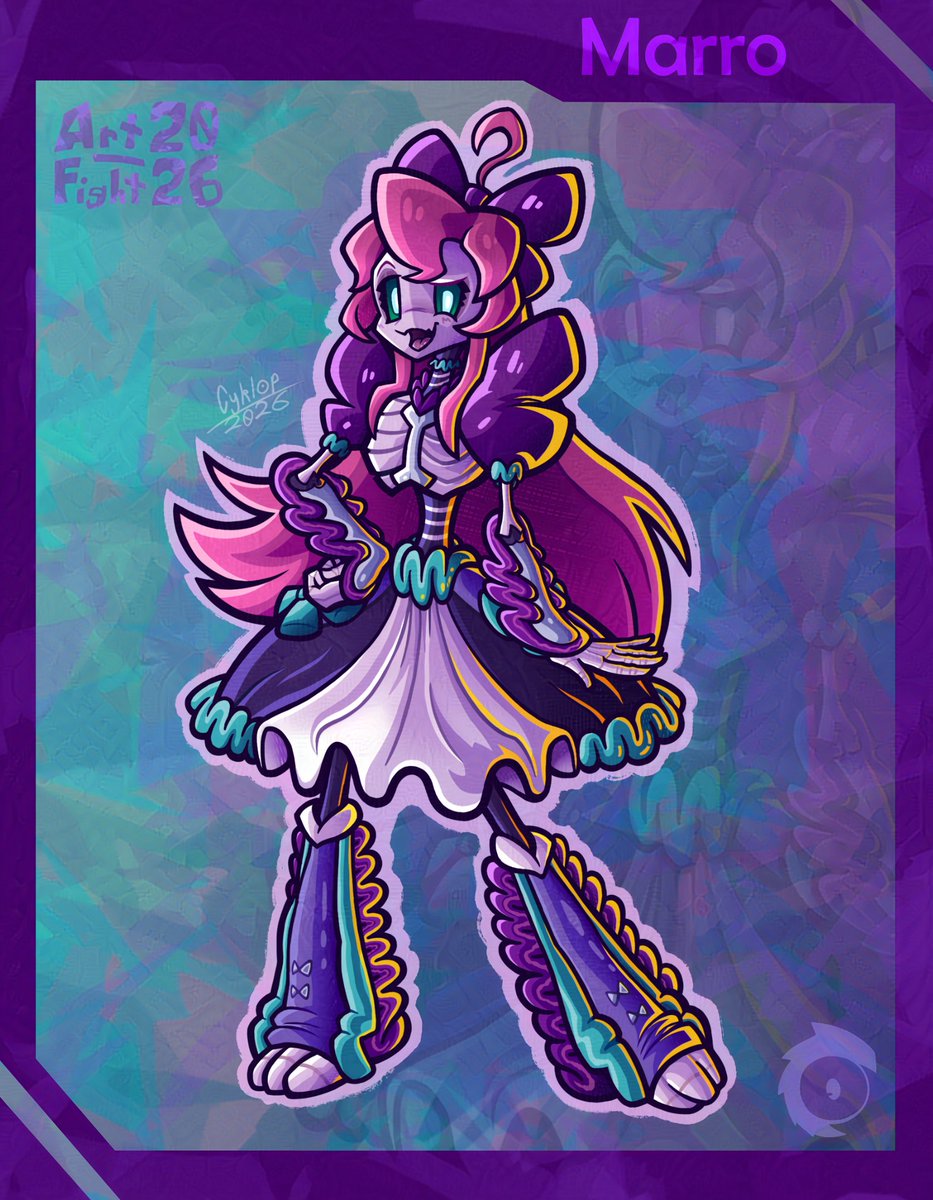 Cyklop_Art_'s tweet photo. Part 2 of @marromaid 's character, but as a still image + with a black background.
A very unique character that I found a little challenging when drawing her.
#artfight #artfight2026 #teamcomedy #skeleton #maid https://t.co/Vjx8BXybU7