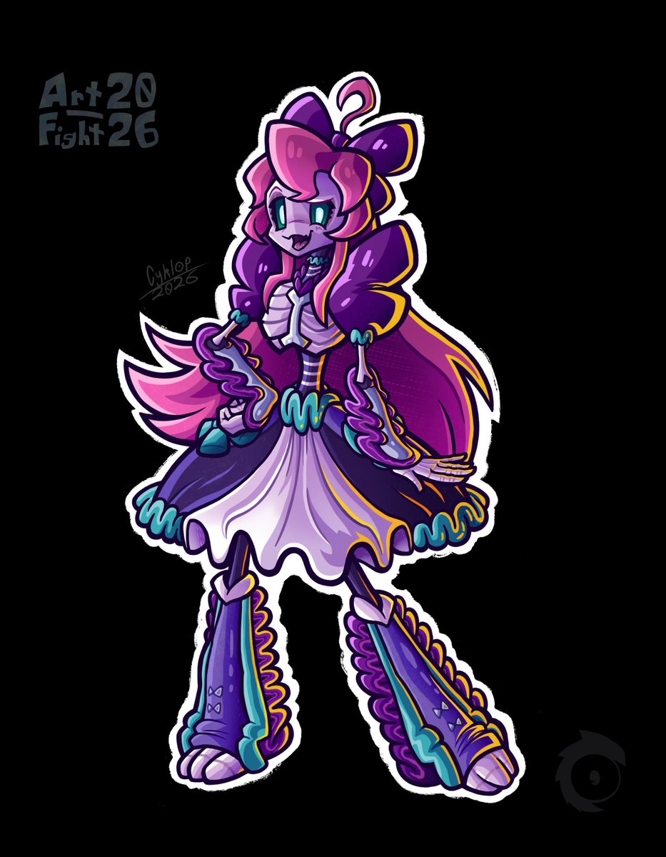 Cyklop_Art_'s tweet photo. Part 2 of @marromaid 's character, but as a still image + with a black background.
A very unique character that I found a little challenging when drawing her.
#artfight #artfight2026 #teamcomedy #skeleton #maid https://t.co/Vjx8BXybU7