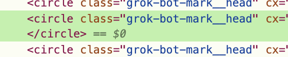 LvckUwU's tweet photo. go to https://t.co/YKJ7HA9evz and check inspect and go inspect the logo of grok bot (MARK)Grok bots name is mark!@bot https://t.co/EMpmMsvCbr