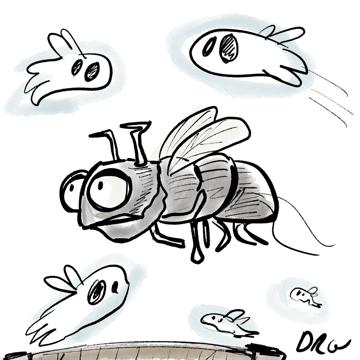 cartoonsidrew's tweet photo. Lots of ghost insects for Tuesday #shapechallenge @StudioTeaBreak @ADsaxist https://t.co/0sjPr0o6eG