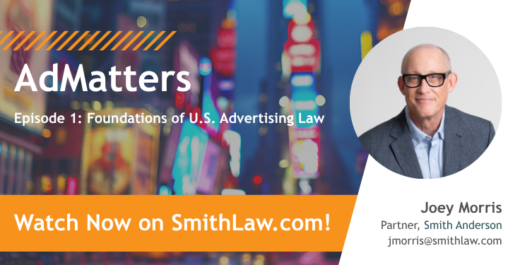 jacksonmoore's tweet photo. Missed the first episode of AdMatters?

Catch up on the principal sources of advertising law, key regulators, common sources of liability, and the core legal principles businesses should understand when promoting their products or services.

Watch Foundations of U.S.… https://t.co/diBFEja6Lh