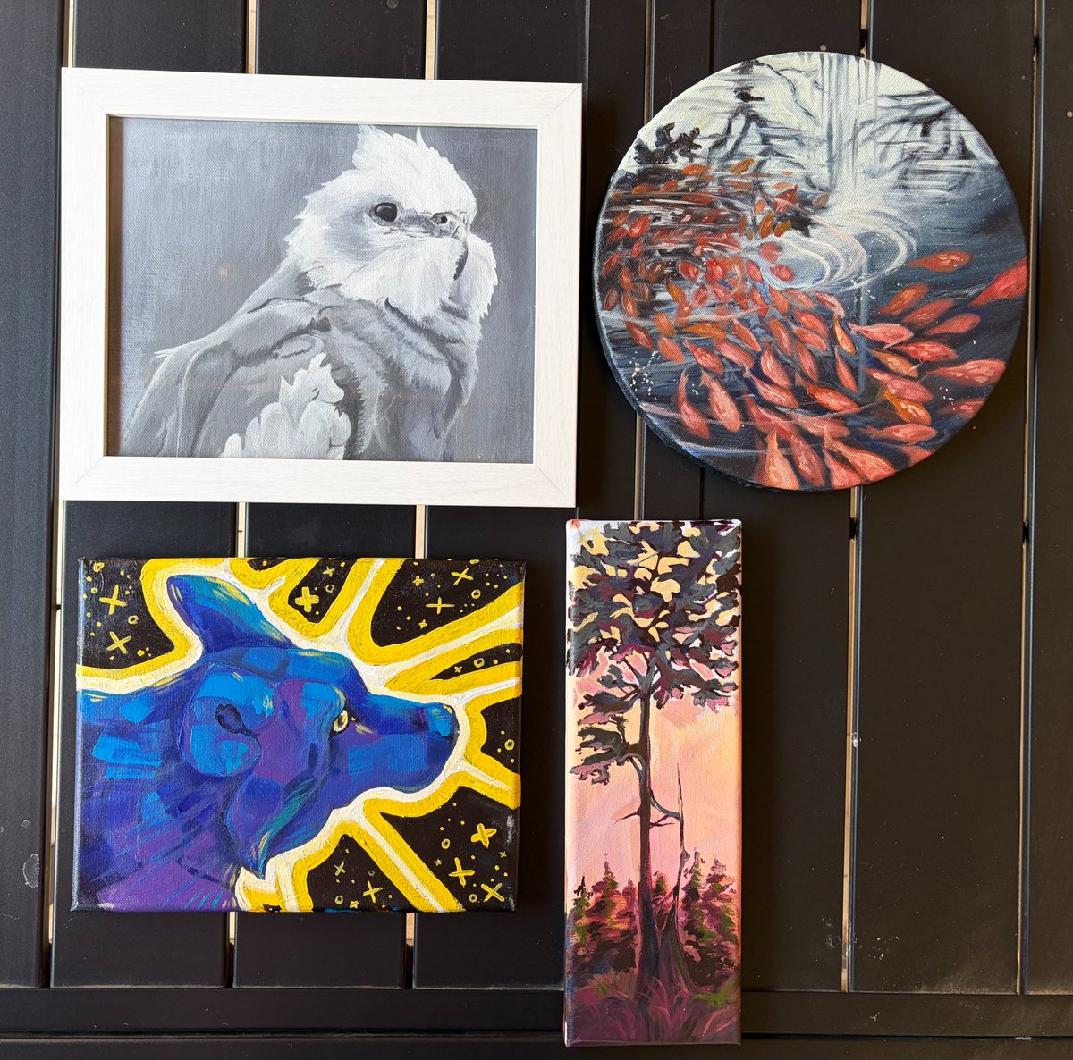 petrichoryokai's tweet photo. SALE OF PAINTINGS PT 1, PT 2 IN THE REPLIES PLEASE SHARE AROUND
Trying to get everything of my farmer's market stock sold before i have to move to college next week! Check comments of particular posts in the thread for availability! https://t.co/7UNnO9aj6b