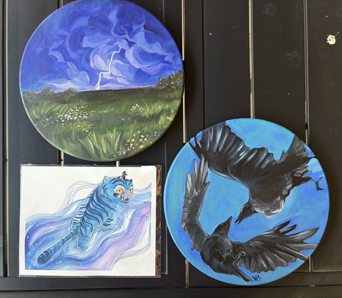 petrichoryokai's tweet photo. SALE OF PAINTINGS PT 1, PT 2 IN THE REPLIES PLEASE SHARE AROUND
Trying to get everything of my farmer's market stock sold before i have to move to college next week! Check comments of particular posts in the thread for availability! https://t.co/7UNnO9aj6b