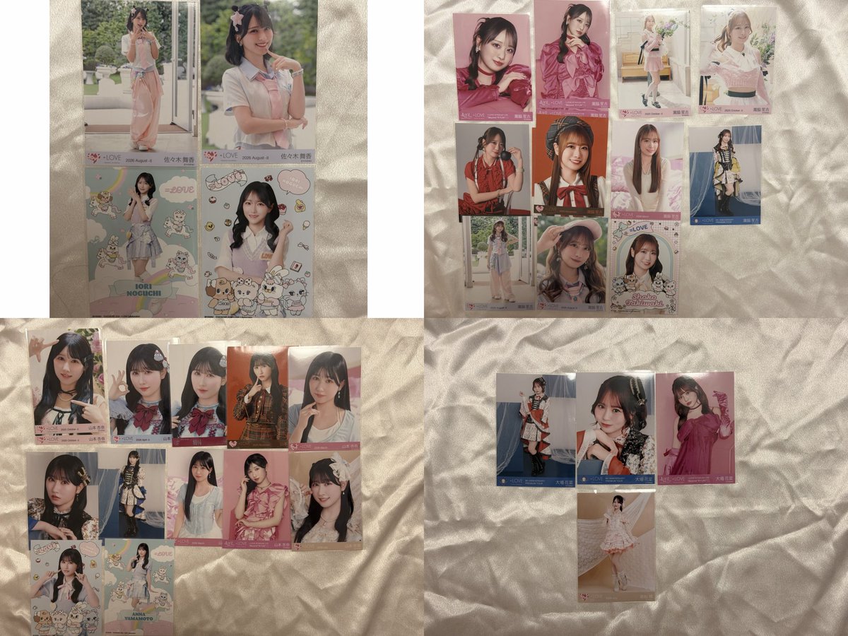 thuna2318's tweet photo. イコラブ 生写真 トレ

求：髙松 過去物 
野口momoreiヨリ 佐々木 お姫様 ヨリ

譲：画像のもの
佐々木 野口 瀧脇 諸橋 大谷 齋藤 大場 音嶋

野口佐々木は髙松、野口、佐々木との交換🙇‍♀️

髙松過去物はまず写真下さると助かります🙇‍♀️

郵送での取引希望です🙇‍♀️
よろしくお願いします🙇‍♀️

#イコラブ交換 https://t.co/oM9HvJMiSR