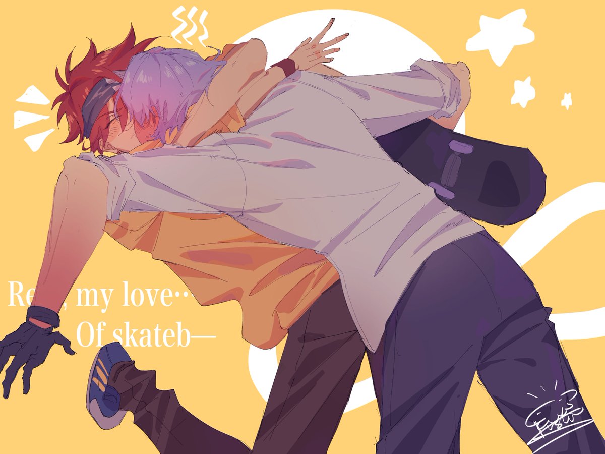 Squid_Smoothie's tweet photo. Everybody silence !! My first ever BL ship is on !!!

#sk8 #sk8theinfinity #Renga https://t.co/dkyj986UOF