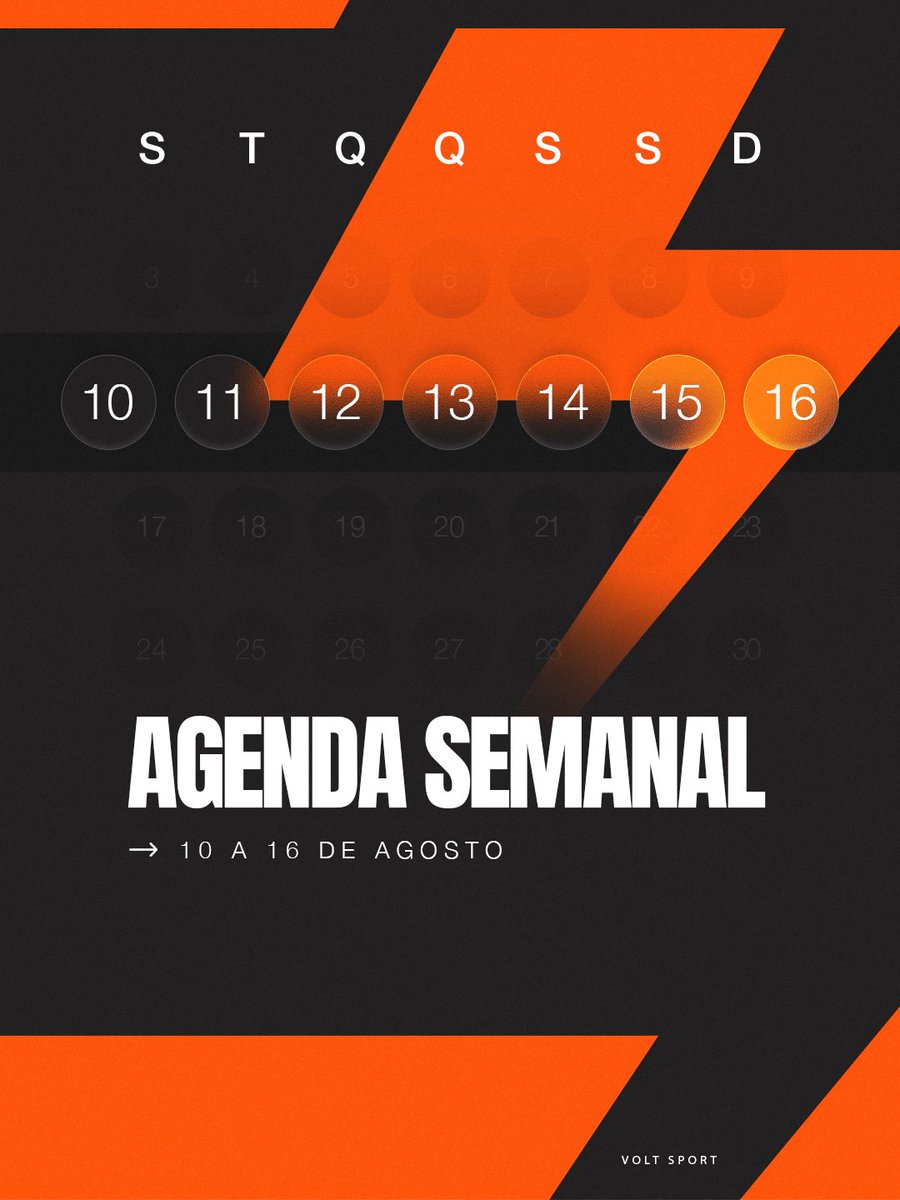 SomosVolt's tweet photo. AGENDA VOLT 🗓️⚡️

A bola segue rolando pelas Séries A, B e C, e a semana chega com grandes jogos para os nossos clubes.

Confira a agenda, fique de olho nos confrontos e torça com a gente!

#VoltSport https://t.co/0BhgIHKdWq