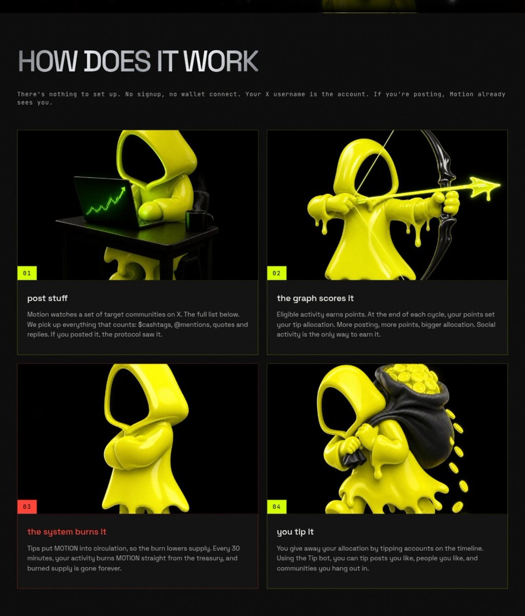 setarrboyyz's tweet photo. Earn $MOTION on Robinhood Chain just by posting on X! ⚡
​No wallet connect or signup—your X handle is your account. Post, reply, or mention $MOTION to earn points &amp; get tip allocations.
​Join the SocialFi wave with @motiontip @tipmotion ! 🚀
​#MOTION #TipFi #SocialFi #Web3 https://t.co/W9ONEnWx4Z