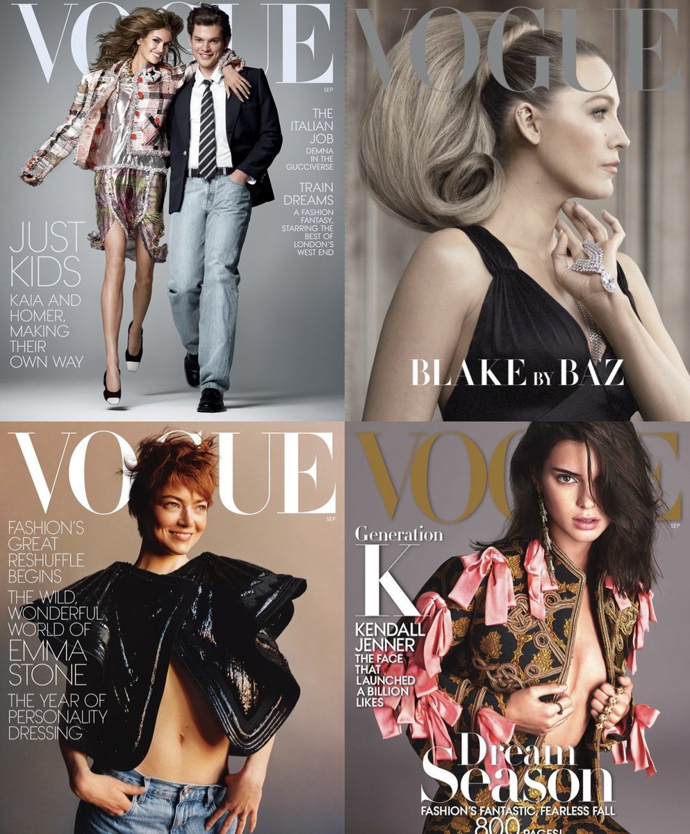 mihailo____'s tweet photo. The Vogue September issues I grew up with vs. the ones you’re growing up with https://t.co/cxC1AGBwTt