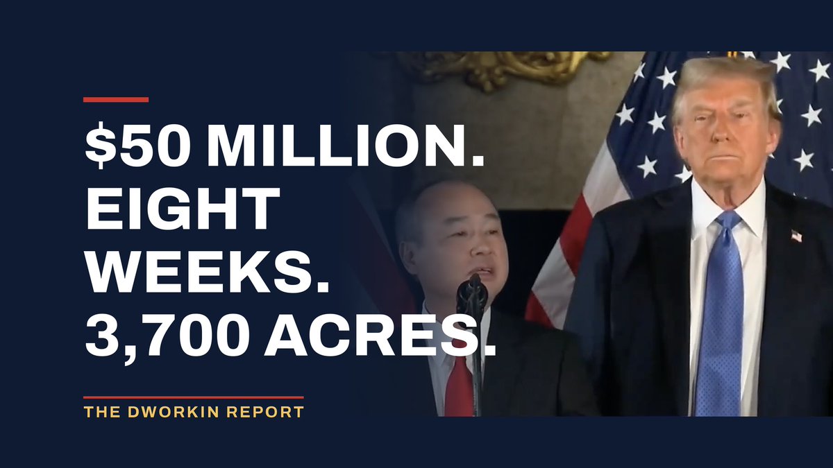 funder's tweet photo. Trump found 3,700 acres of federal land for a Japanese conglomerate that wrote his library a $50 million check.

He hasn't found 23,000 jobs to replace the ones he lost in July.

Priorities.

#TrumpsJobsCrisis
https://t.co/X8LkzLx6xg https://t.co/UMS81tUR1U