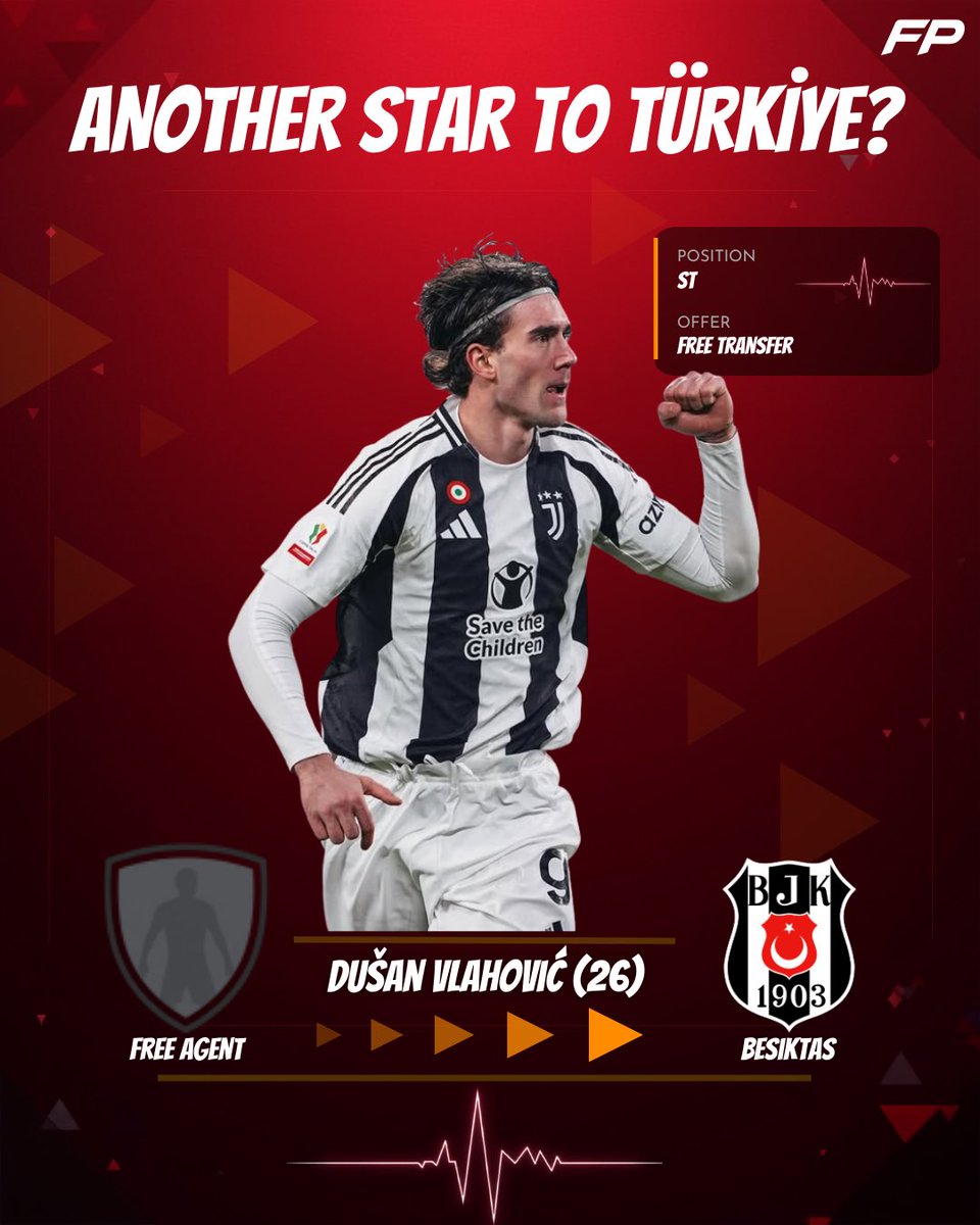 FootPulseOffi's tweet photo. According to Fabrizio Romano, Besiktas have sent their final proposal to Dusan Vlahović to close the deal in the next hours! ⏳ #vlahovic #besiktas #superlig #transfers https://t.co/QRfIa3wgoQ
