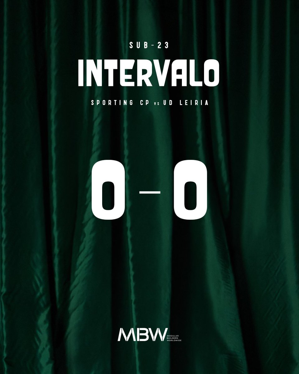 SportingCP's tweet photo. #Sub23SCP | ⏸️ Tempo de intervalo e a partida encontra-se empatada ⚔️
0-0 // #SCPUDL https://t.co/Bgiy2zXzLK