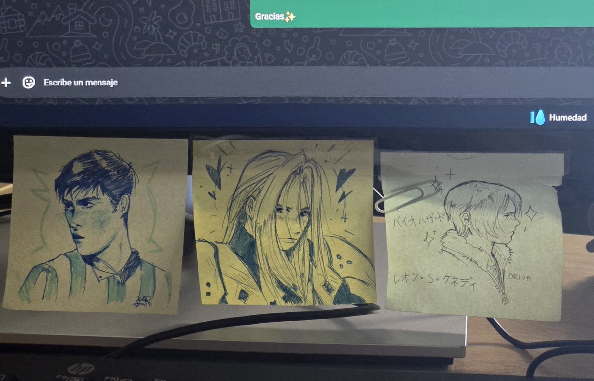 oreebaa's tweet photo. Trate de dibujar a Armando en mi oficina para mi colección de dibujos pegados a mi monitor https://t.co/pj80lNfET0