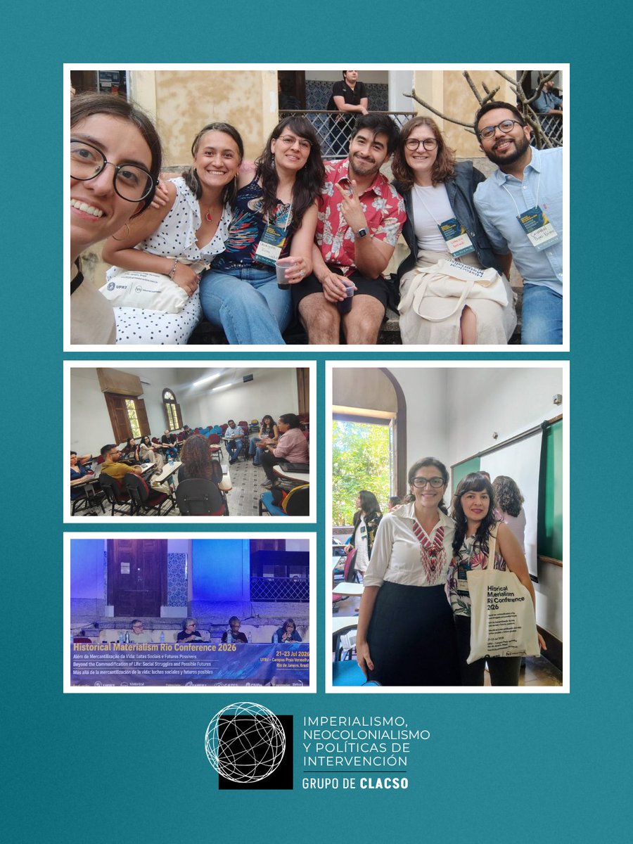 elmonitor_org's tweet photo. El GT INPI de @CLACSO_oficial tuvo una presencia destacada en Río de Janeiro! Participamos en "Historical Materialism Rio Conference" y en el XXXV "Congreso ALAS" Debates urgentes!! ¡Por geopolíticas contra el imperialismo!
#GTINPI #CLACSO #ALAS2026 #RíodeJaneiro 
@GeorgetteKuri https://t.co/0uRAJIS5dO