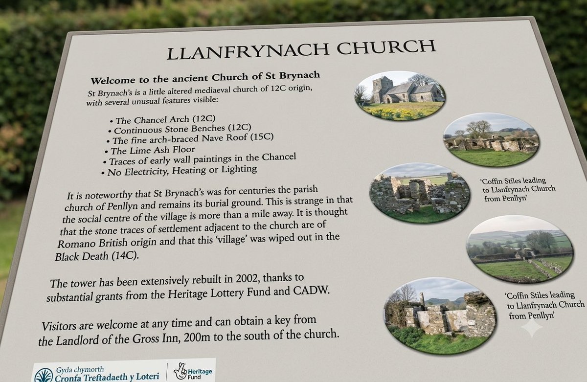 WilliamsWandrs's tweet photo. Visited Llanfrynach Church; near Cowbridge in the Vale of Glamorgan. 

No modern utilities, and the village it served apparently got wiped out by the Black Death 
#church #wales @ChurchinWales @cadwwales https://t.co/QXdpwB6yn7
