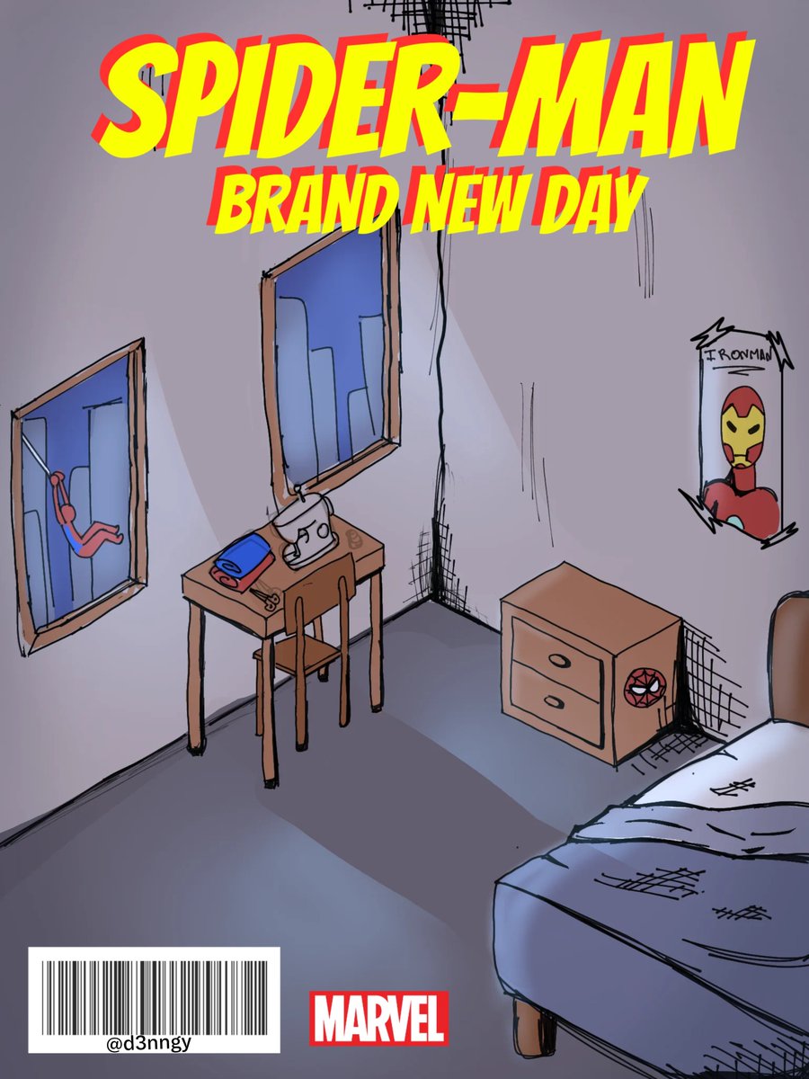 larrtay_'s tweet photo. new art! Una especie de portada de cómic, no tengo experiencia con este estilo, y el coloreado no me convence mucho, pero feliz de habero intentado :)) #spiderman #SpiderManBrandNewDayID #fanart #digitalart https://t.co/v5dLpI0Ft6