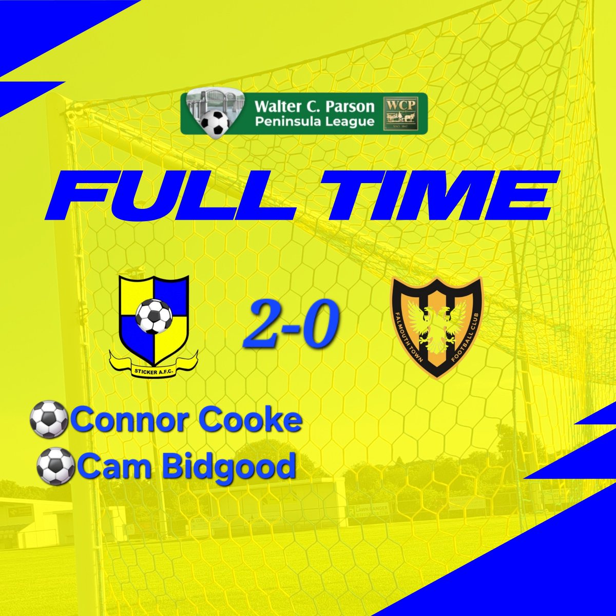 StickerAFC's tweet photo. Goals from Connor Cooke and Cam Bidgood makes it 2 wins out of 2 after a dogged display against a good Falmouth Town Reserves side.
Good luck to Falmouth for the rest of the season 
@swpleague @Falmouth_Town @swsportsnews https://t.co/F5nzVeRK3a