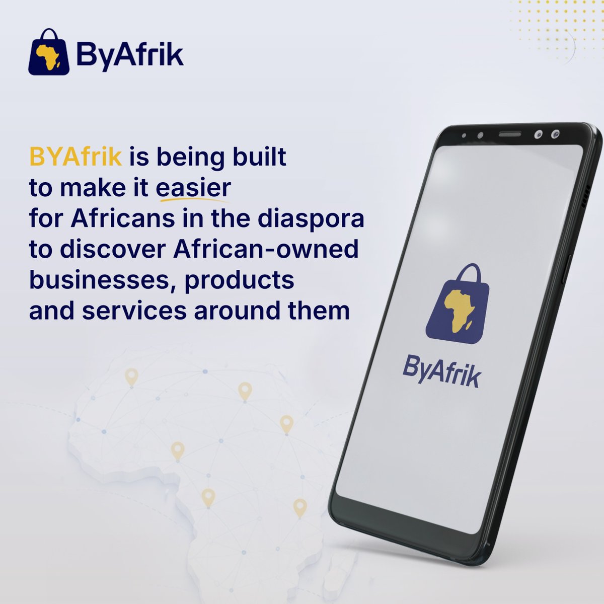 ByAfrikapp's tweet photo. Sometimes, finding a taste of home, a familiar service, or an African-owned business you can trust shouldn’t require endless searching.

Yet for many Africans living in the diaspora, that’s still the reality.

The businesses exist. The community is here. What’s missing is an easier way to connect the two.

That’s why we’re building BYAfrik — to make discovering African-owned businesses, products, and services around you simpler.

Because wherever life takes us, staying connected to our culture and community should be easier. 🌍

BYAfrik is coming September 1.

Be among the first to discover what’s around you.

👉 Join the waitlist at https://t.co/5vhdskN0A0

#BYAfrik #AfricanDiaspora #AfricansInAmerica #AfricanOwnedBusiness #SupportAfricanBusiness #AfricanCommunity #DiasporaCommunity