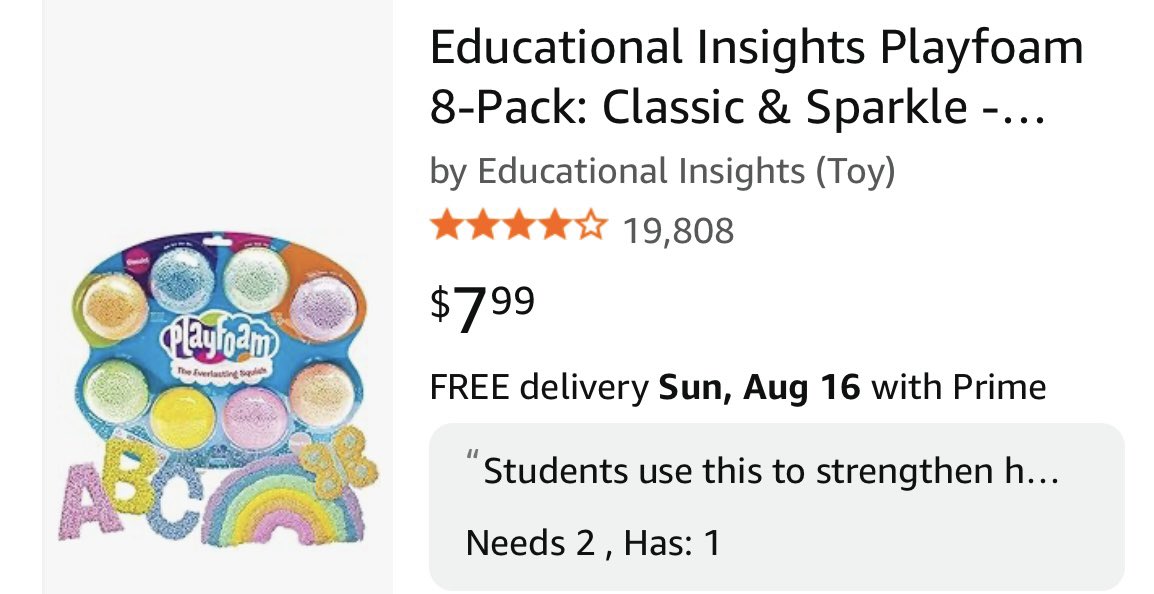DiggerKPs139's tweet photo. You might wonder what an item like this is on a classroom list for. My students use it to form letters & words. It’s a multi sensory tool for students that need to feel the shape. It also helps to strengthen their grip. #ForTheKids #BetterTogether #CTL
https://t.co/TZXrBIgvFh https://t.co/zchSxfHf95