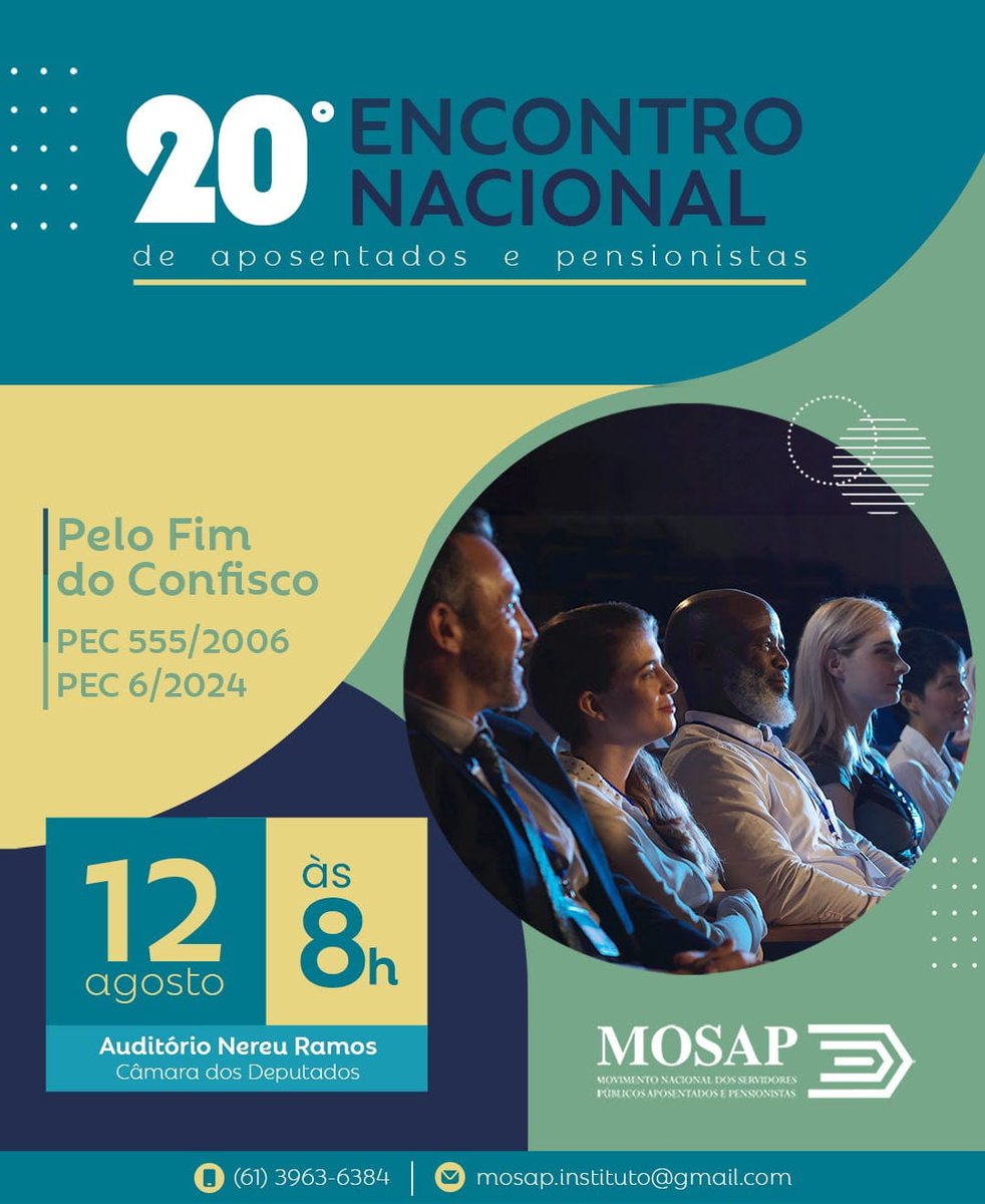 AuditoriaCidada's tweet photo. Parceiro da ACD realiza Encontro Nacional de Aposentados e Pensionistas, em Brasília
https://t.co/jRd16T6cZJ https://t.co/pQy26uJT09