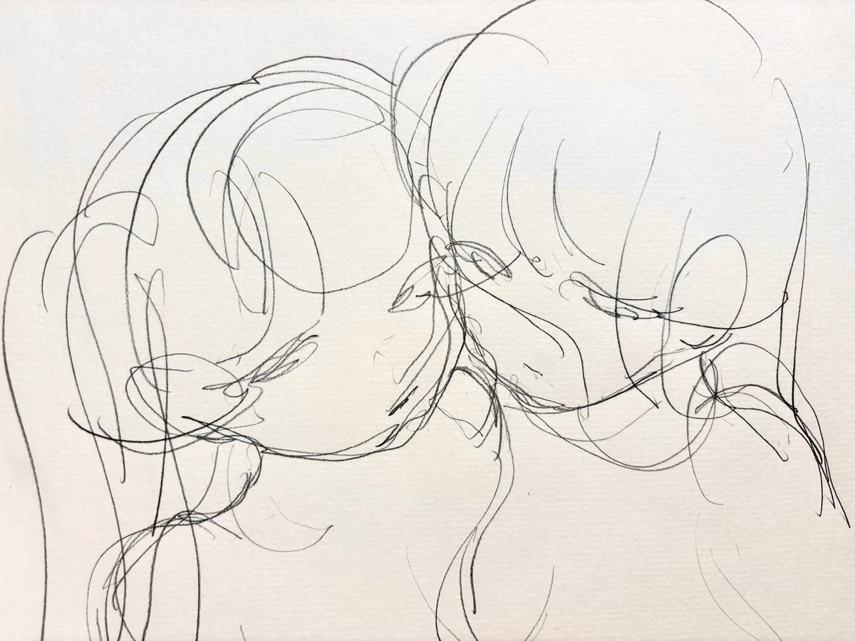 m6rise's tweet photo. なんか寄り添ってる絵を描きたいな〜 https://t.co/qAa6XmbciF