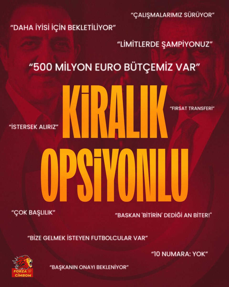 forzacimbom's tweet photo. TRANSFERLER NEREDE ⁉️
@GalatasaraySK https://t.co/hkA4qqrVnK