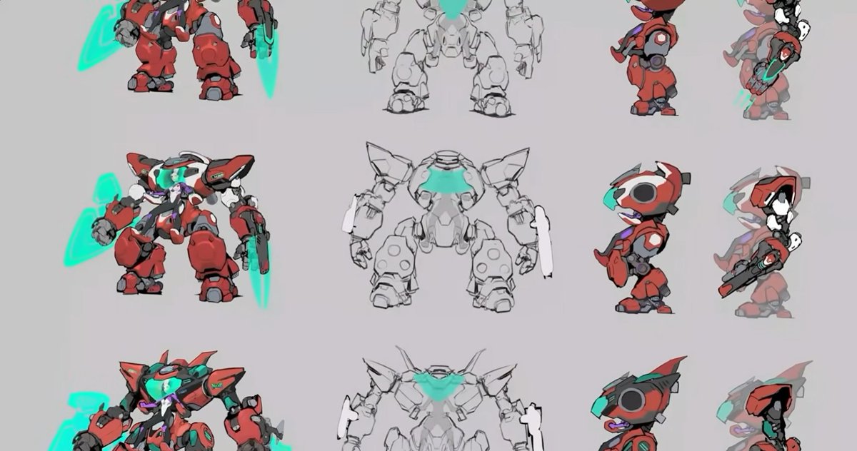 DmonUpdatesOW's tweet photo. ‼️ Various #DMON concept arts from the #Overwatch dev stream!‼️ https://t.co/PxN5ZRwXhJ