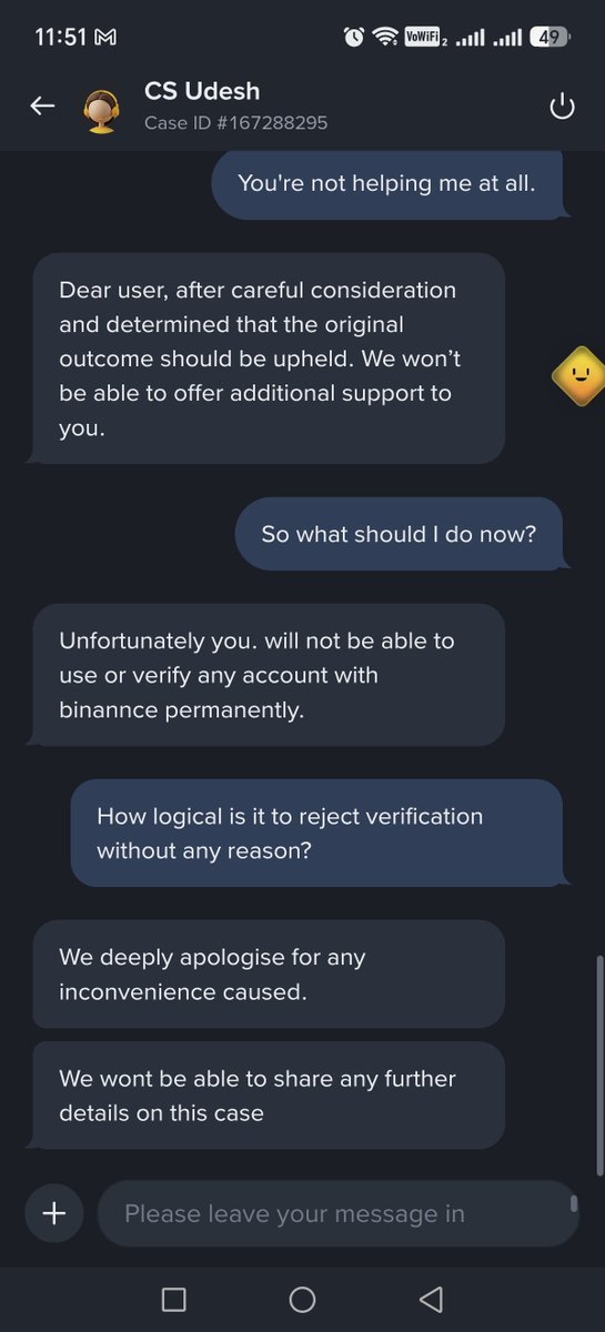 azim91992's tweet photo. I tried to verify my account on Binance, but my request was rejected. Now I can't resubmit.
Now What Should I do? @binance @BinanceHelpDesk @cz_binance https://t.co/3pX6mwvhCB