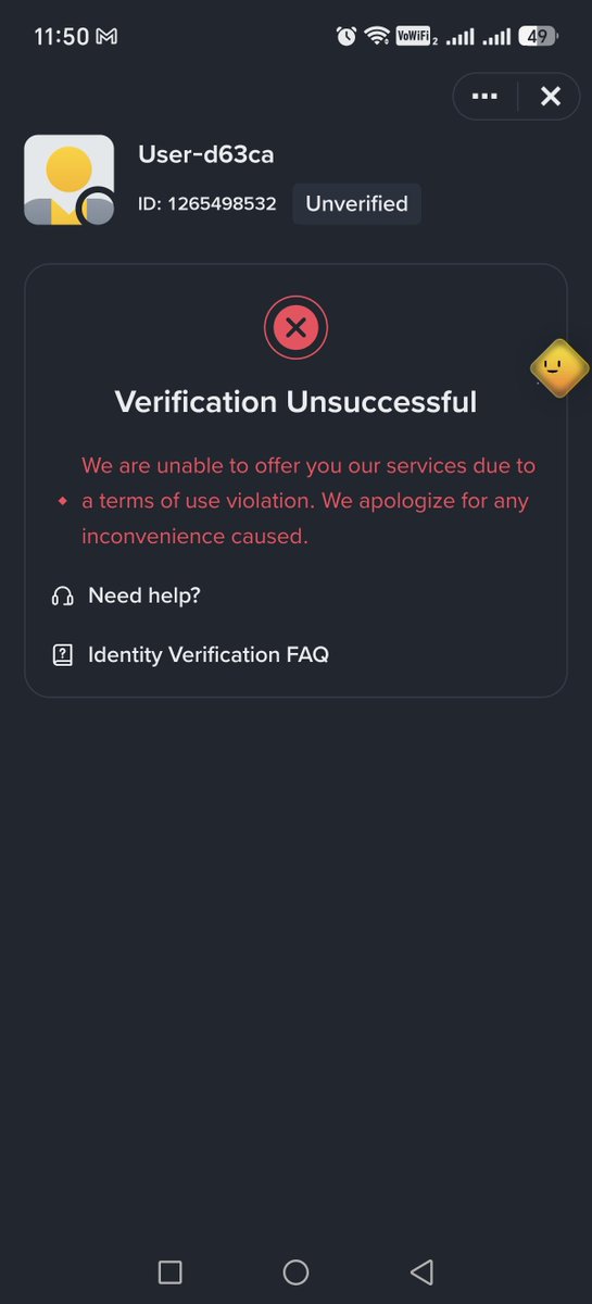 azim91992's tweet photo. I tried to verify my account on Binance, but my request was rejected. Now I can't resubmit.
Now What Should I do? @binance @BinanceHelpDesk @cz_binance https://t.co/3pX6mwvhCB