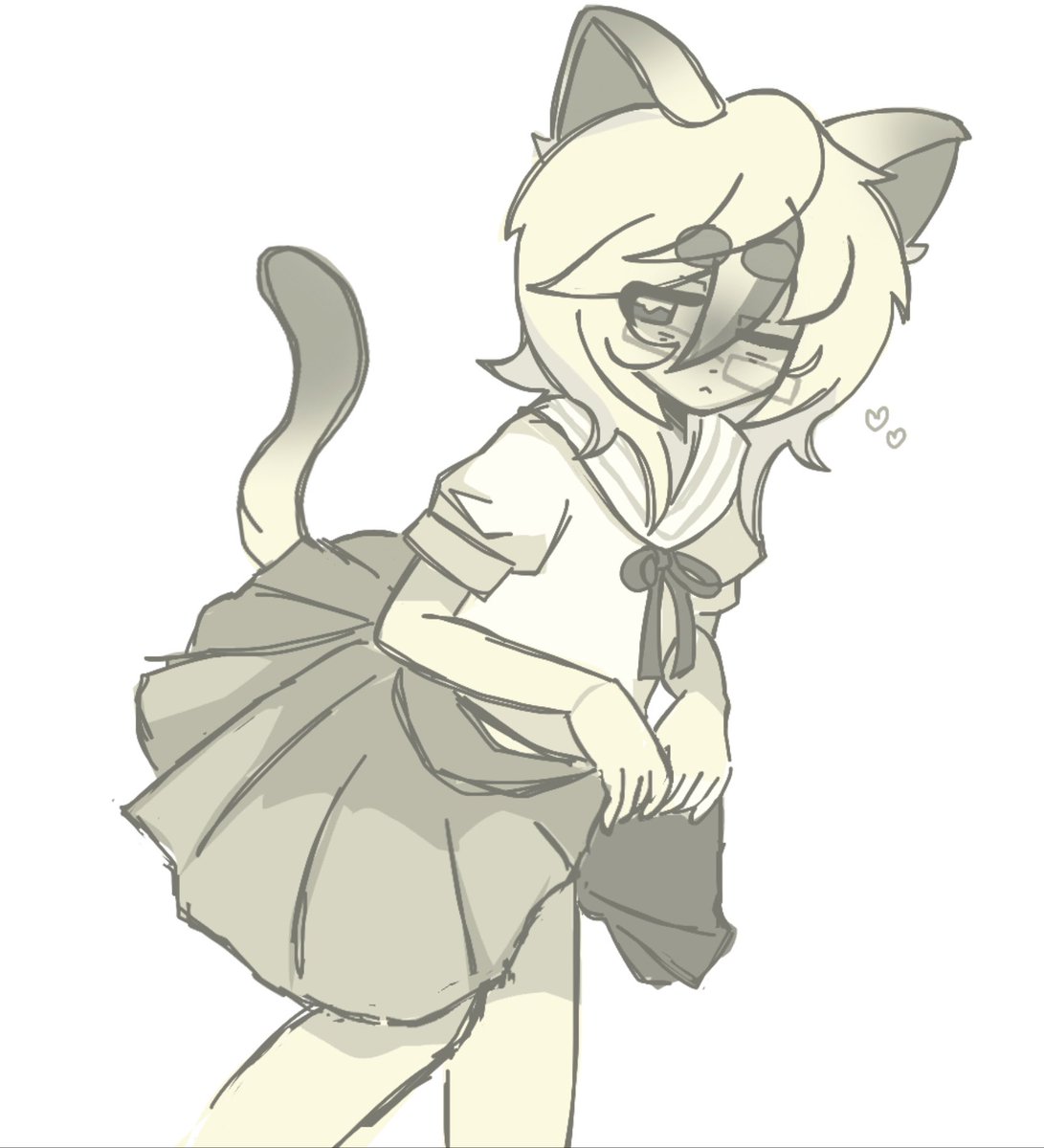 Piercsm's tweet photo. Kitty 
#kemonomimi #art https://t.co/ECIN3QyByR