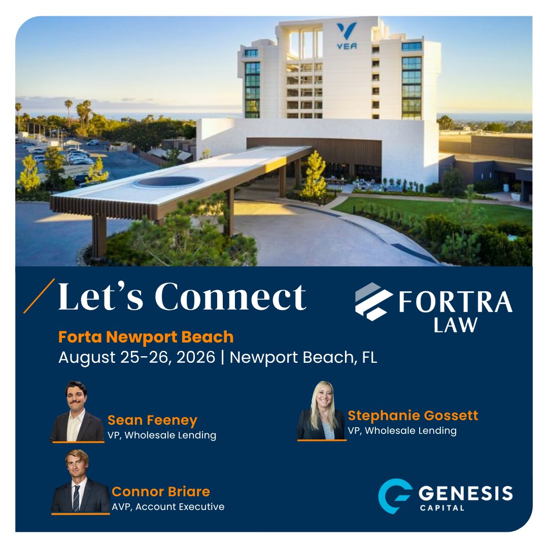 genesis_capital's tweet photo. Join Genesis Capital at Fortra Newport Beach 2026!

We're excited to be attending Fortra Newport Beach, taking place August 25-26, 2026, in Newport Beach, CA. We'd love the opportunity to meet and learn more about your business. https://t.co/dlpaHNcYPd