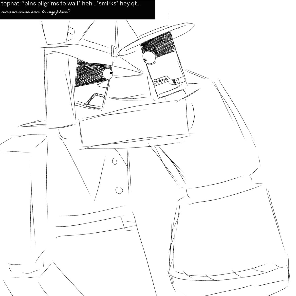 HauntedVision_7's tweet photo. I had to sketch this out I had to https://t.co/fYO2acHJki