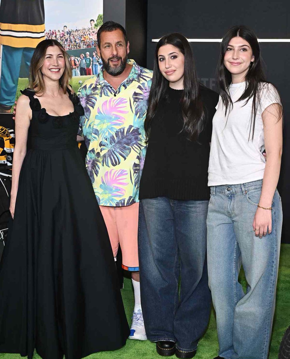 DesireeAmerica4's tweet photo. Adam Sandler might have cracked the code on raising kids in Hollywood. 

​While half of celebrity parents are pushing bizarre agendas or overexposing their children, Sandler’s daughters Sadie (20) and Sunny (17) just act in his movies, dress like normal teenagers, and stay out of trouble.

​His philosophy is simple:
​On spoiled kids: "I worry about it daily. With my money, it’s hard raising them like I was raised by an electrician dad."

​Golden rule: "Be nice to everyone. The crew is all you got."

​On parenting: "Listen more, treat people right, and make sure family comes first."

​Proof that keeping it grounded still works.