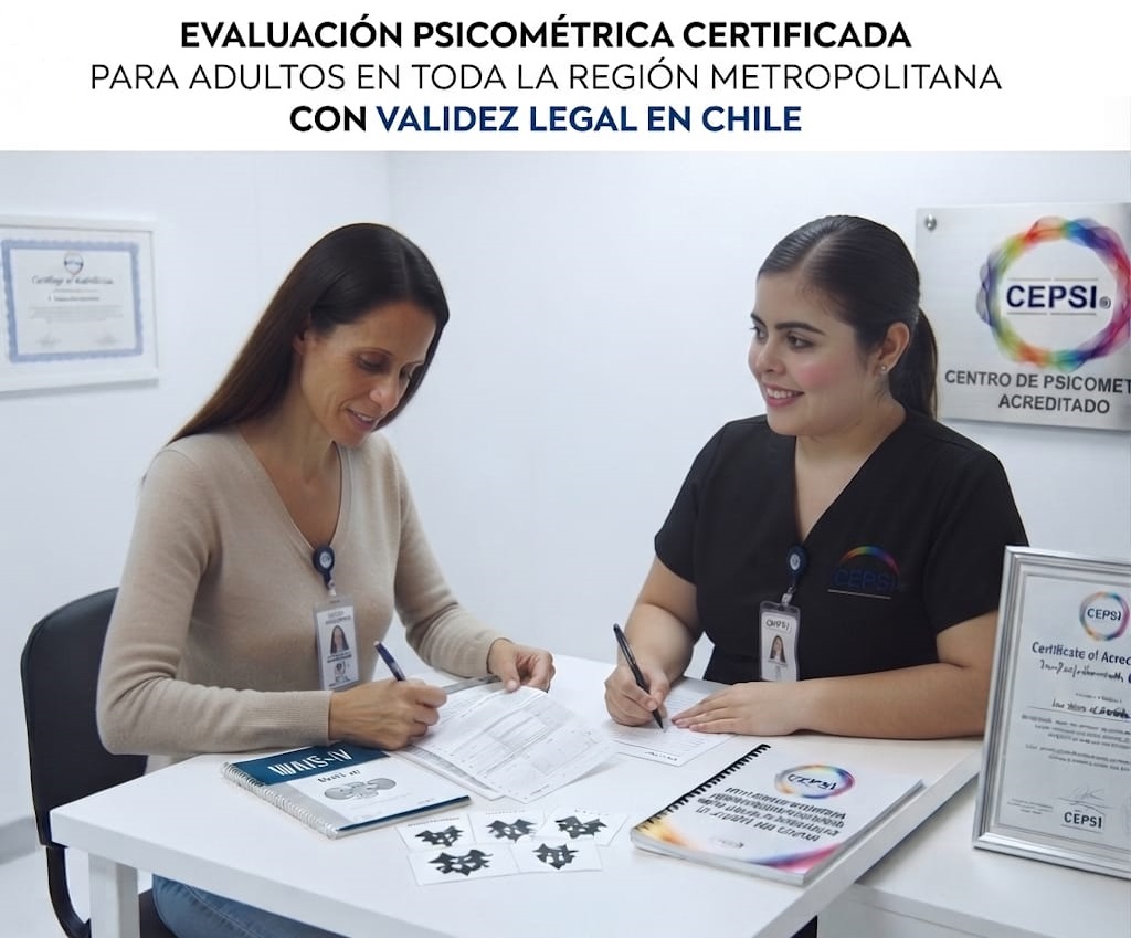 CEPSIONLINE's tweet photo. Evaluación psicométrica certificada para adultos en toda la región metropolitana con validez legal en Chile.

​Hablar con un especialista:
🔗https://t.co/WBmDWOXtXW  

​#EvaluaciónPsicométrica #InformesPsicológicos #CEPSI #SaludIntegral #TrámitesLegales #RegiónMetropolitana https://t.co/46AT2LI0oB
