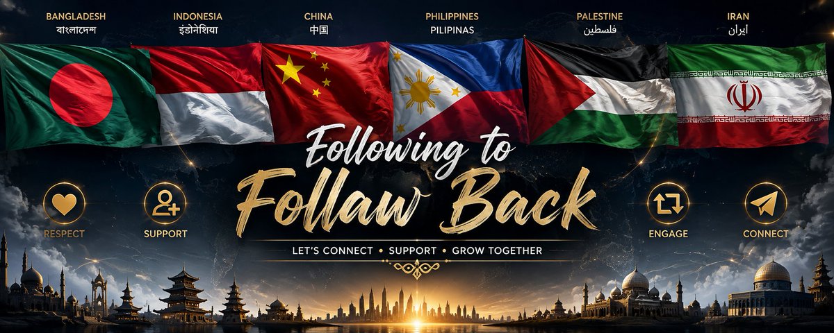 Sobirul_14's tweet photo. 🤝 FOLLOW TRAIN 🚂🔥
Follow me ➡️ I’ll Follow Back 🔄
Let’s build a strong community together 🌍✨
❤️ Like + 🔁 Repost + 🤝 Follow
👇 Drop “DONE” after following!
No ego • No unfollow • Just support 🫶 https://t.co/aVp1TgVfFe