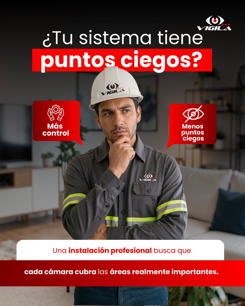 Vigila247's tweet photo. ¿Tu sistema de cámaras tiene puntos ciegos? 👀
Una instalación profesional busca que cada cámara cubra las áreas realmente importantes, reduciendo zonas sin visibilidad y mejorando la seguridad de tu negocio.
📲 Cotiza con Vigila: 2525-6646
#Vigila247 #SeguridadElectrónica #Video https://t.co/NLxnKBJiLz