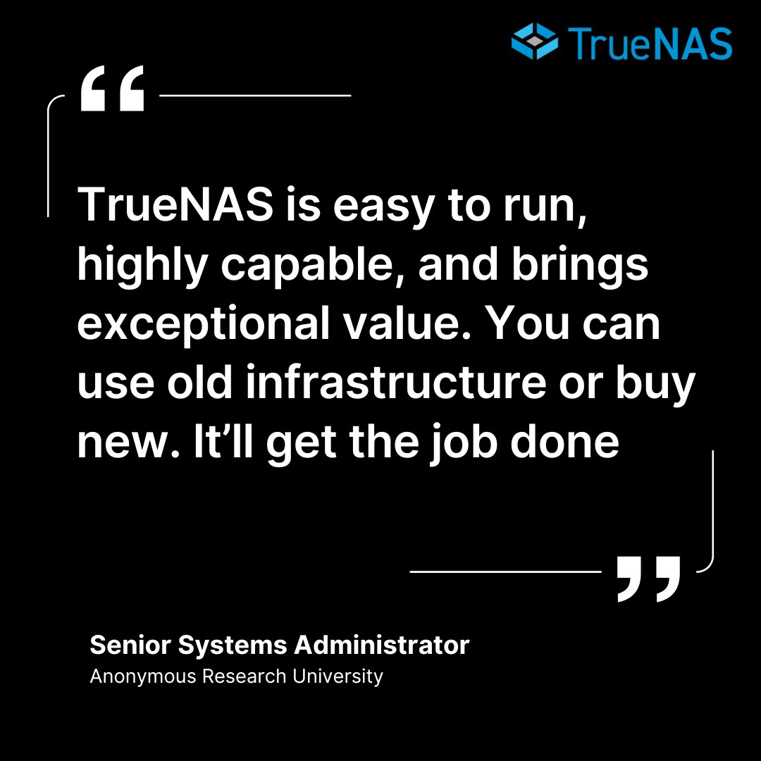TrueNAS tweet picture