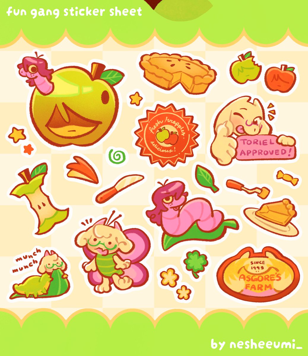 nesheeumi_'s tweet photo. silly stickers…. #deltarunefanart #kriselle #deltarune https://t.co/RjR0UAgHLL