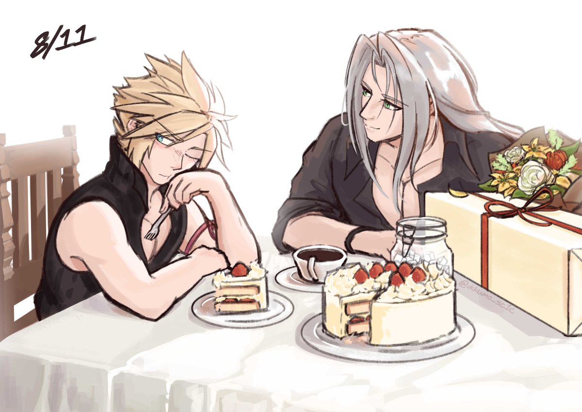 ikkumo_sc1c's tweet photo. happy birthday, cloud. 🎉🍰☁️
#クラウド誕生日おめでとう #sefikura #ff7 https://t.co/iclFVl3JvU