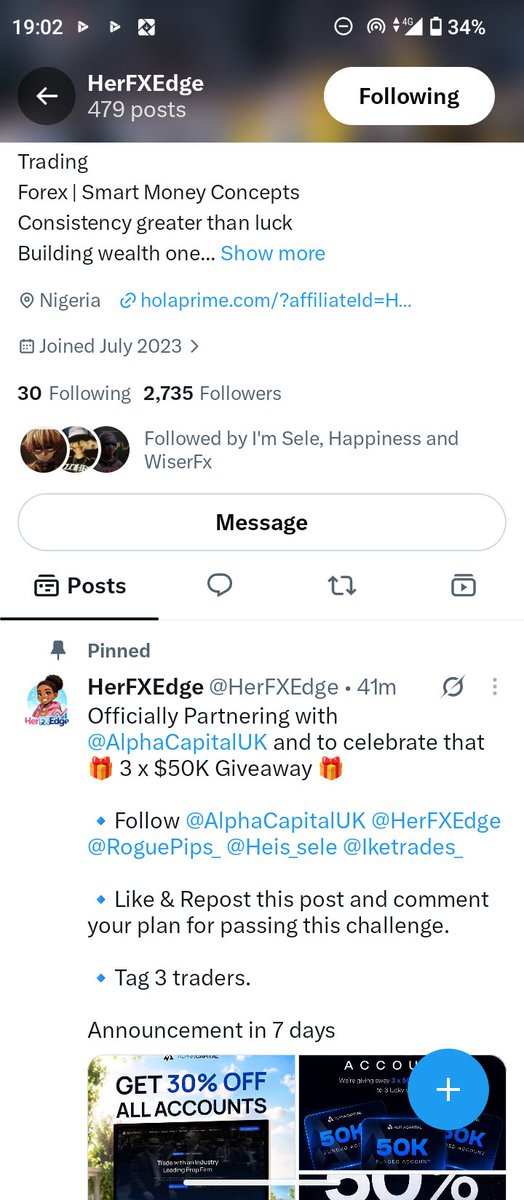 ItsSonic01's tweet photo. @HerFXEdge @AlphaCapitalUK @RoguePips_ @Heis_sele @Iketrades_ All Tasks Done

@fx_sparrow @Heis_sele @I_am_dat_iam 

I plan on using 0.5% risk per trade to pass this account https://t.co/RcMEoMZxV8