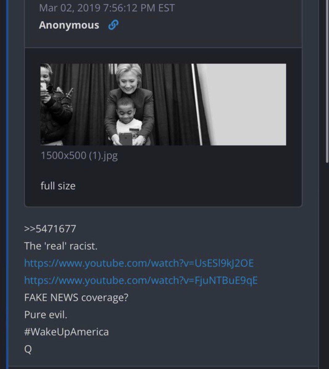 DigitalMafioso2's tweet photo. Killary still has the Q Drop Picture as her Twitter Banner!!! https://t.co/KJqop8oORJ