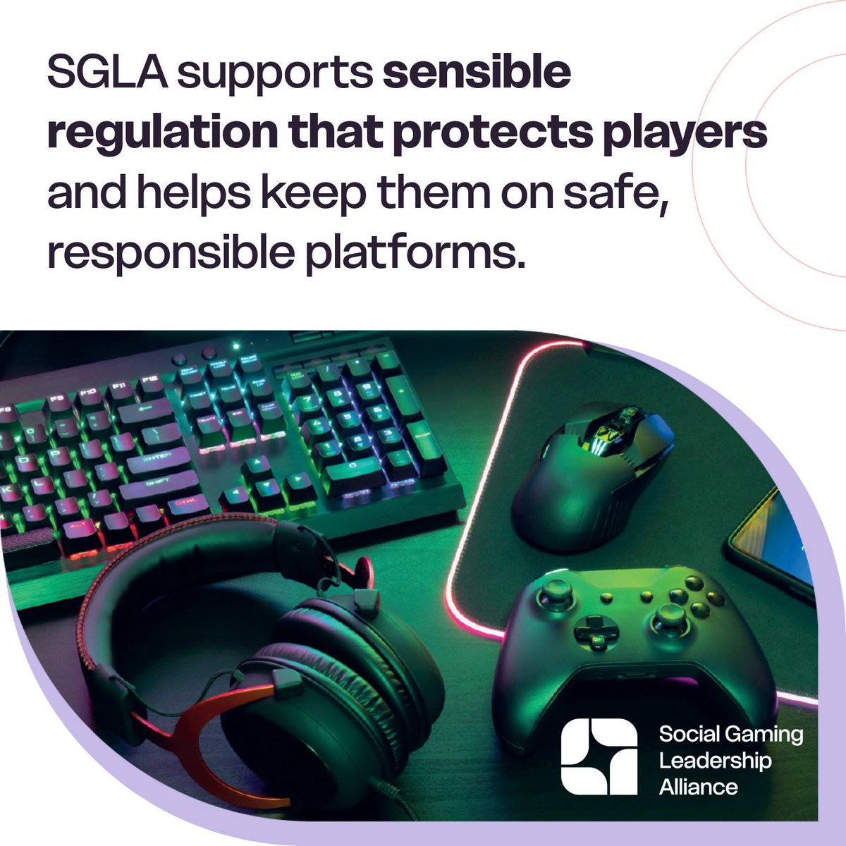 SGLeadership's tweet photo. SGLA supports sensible regulation that protects players and helps keep them on safe, responsible platforms.

Learn more about how the SGLA is protecting the player experience: https://t.co/CuZd0D67MS https://t.co/xiIYjsCE2H