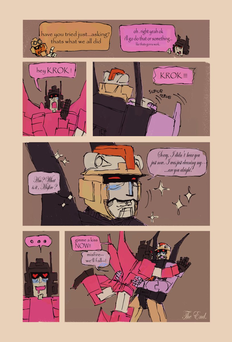 hammerhead_worm's tweet photo. only one who hasnt gotten a kiss from krok yet is .... misfire !!!!!! https://t.co/P2mVRu8udC