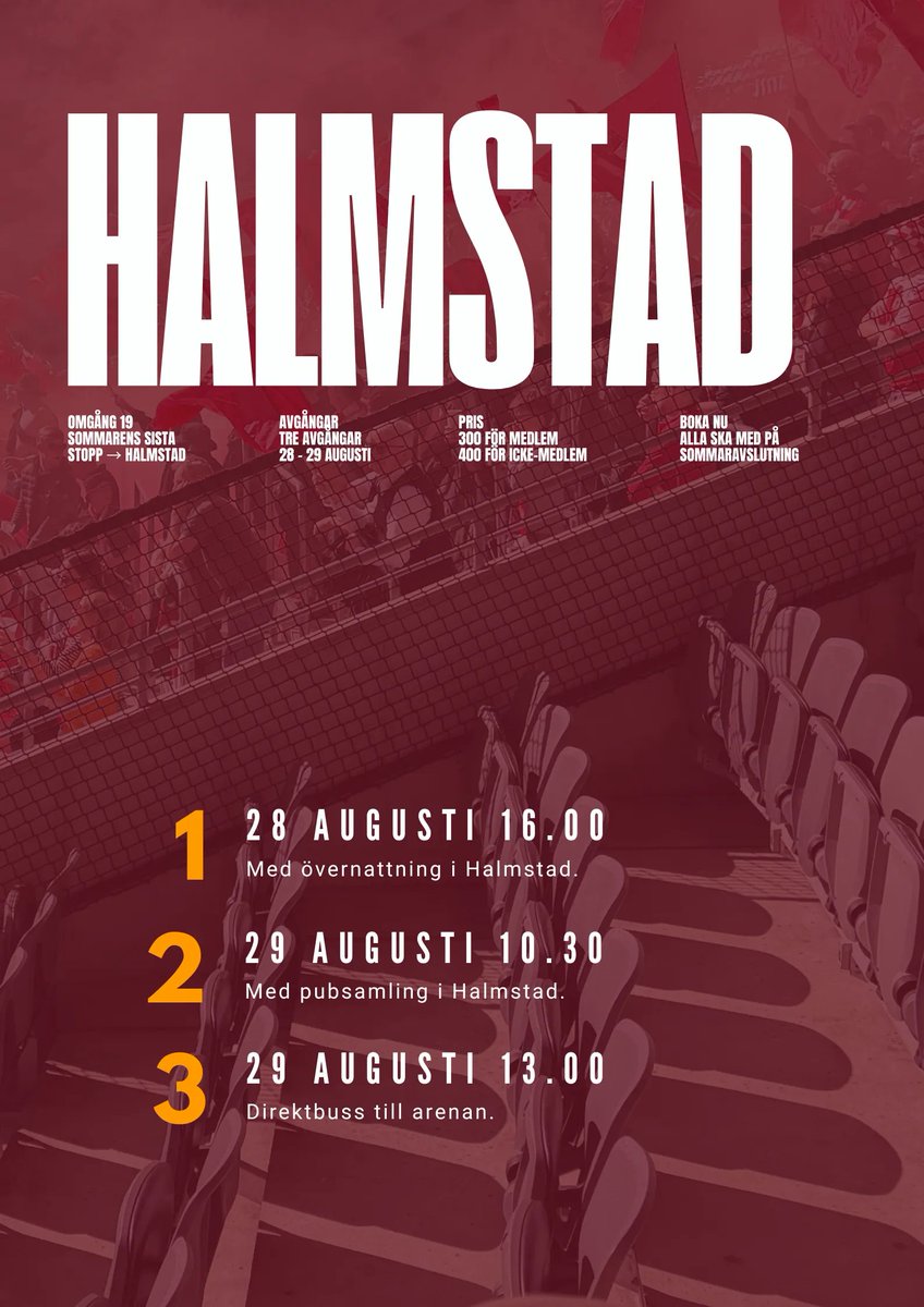 KFFSU's tweet photo. SOMMARAVSLUTNING i HALMSTAD - ALLA SKA MED

Vi siktar på över 800 FF-are i Halmstad den 29 Augusti och vi erbjuder 3 olika avgångar!
Boka in dig och dina vänner på den avgång som passar dig bäst!

 Läs allt om årets STORA resa på
https://t.co/5SNMVGe8Mi

Alla till Halmstad! https://t.co/mjInXf8sWv