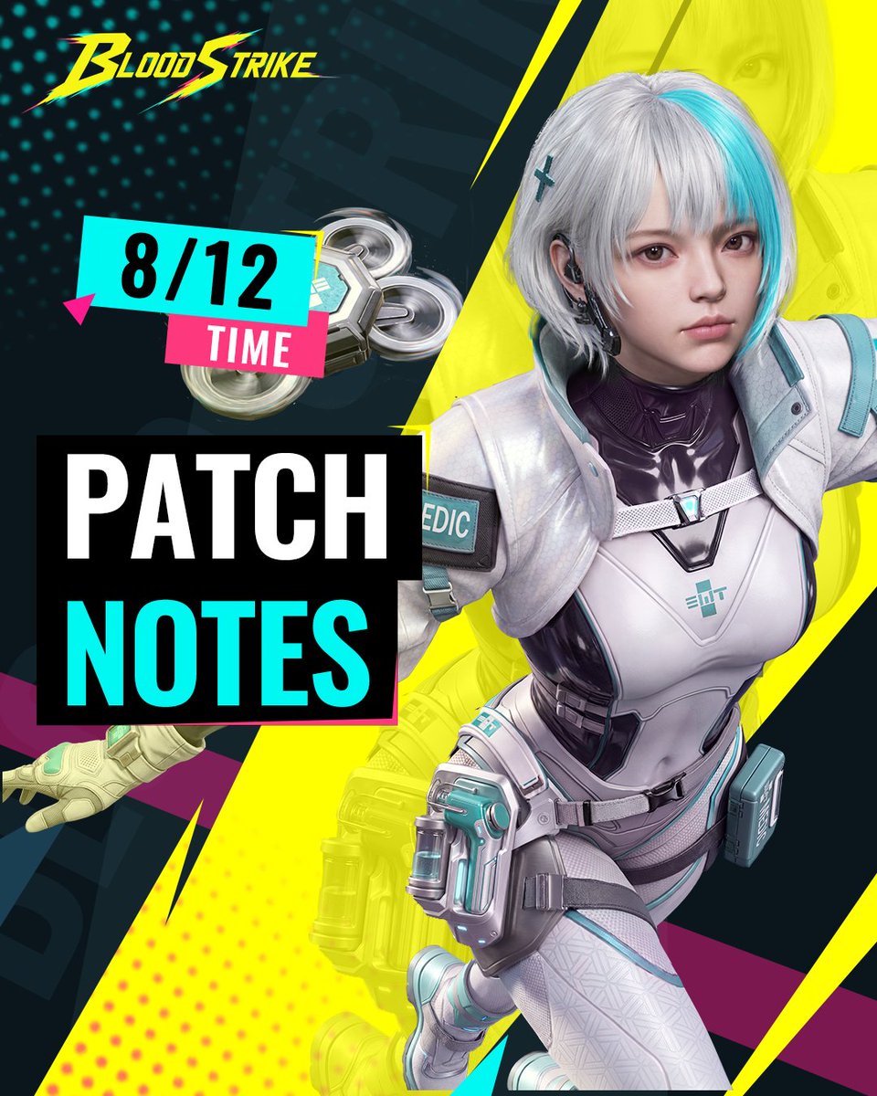 bloodstrike_EN's tweet photo. Version Update 2026/08/12 ๐ข
New modes, system updates, balance changes, and tons of rewards are here!
Check out the full patch notes and discover all the new content waiting for you.
๐ Link: https://t.co/skaIfCHP1q
#BloodStrike #BS https://t.co/bHEFPNj4pk