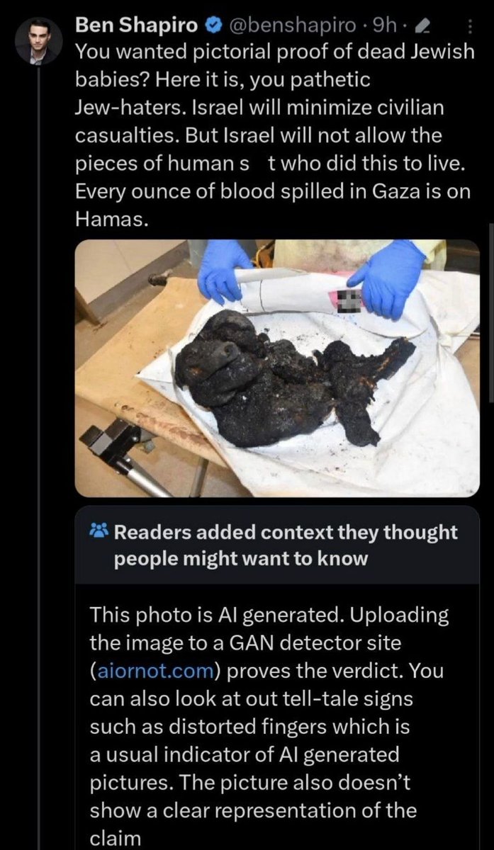 SadiaSy10639266's tweet photo. @mehdirhasan @benshapiro Shameless Benny continues to do his #AtrocityPropaganda It isn't working. 🤭 https://t.co/KCVhBDhSjN