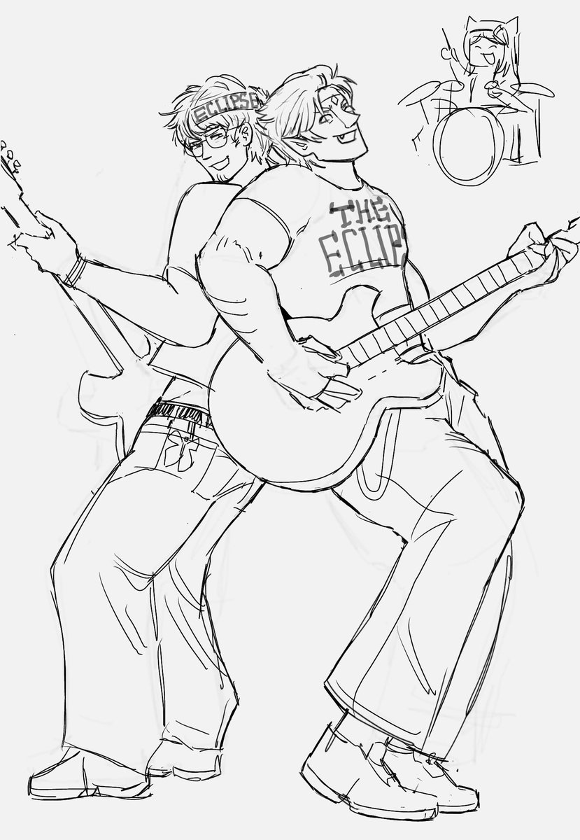 DollZotu's tweet photo. day 3: band 🎸
#sharkflowerauweek #tietemauweek 
#sharkflower https://t.co/MohycROjjq