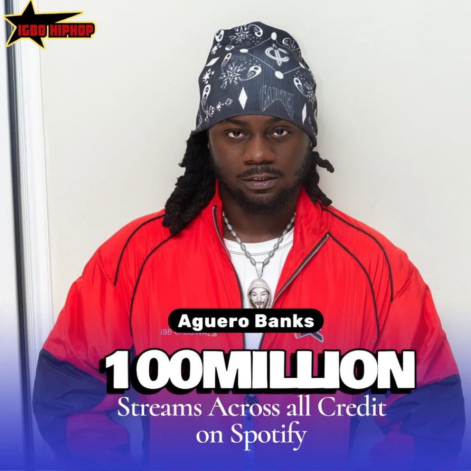MarvelChidi's tweet photo. Aguerobanks surpassed 100M across all credit on Spotify. https://t.co/tYCA9lmSkL