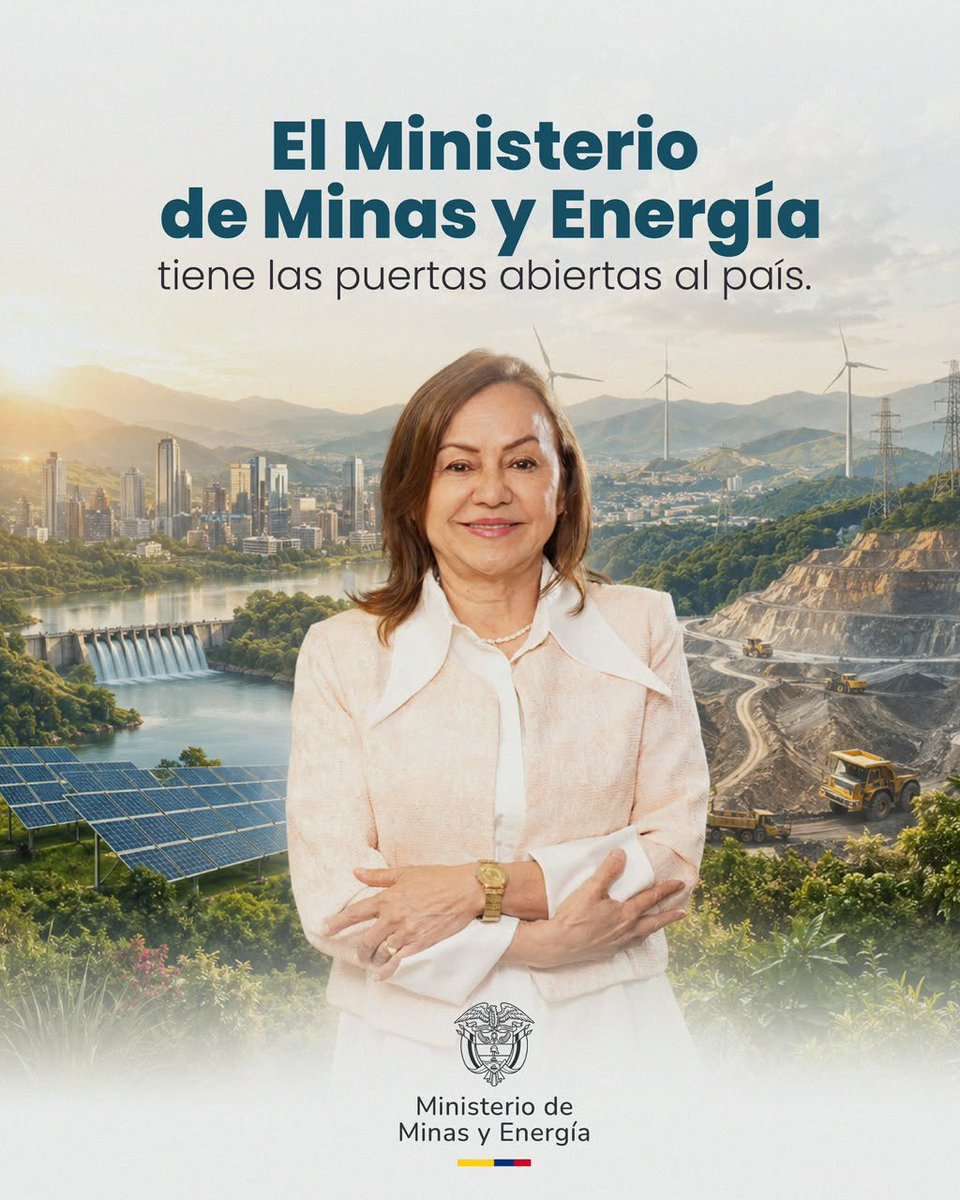 MinEnergiaCo's tweet photo. Bienvenida Ministra de Minas y Energía, @mn_arboleda https://t.co/w7d8rZJce9